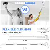 VAVSEA Electric Spin Scrubber,Cleaning Brush for Bathroom,1.5H 300RPM Shower Scrubber Kit for Floor Tile Bathtub,51 inch